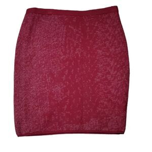 Eileen Fisher Redish Purple Merino Wool Blend Skirt